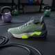Adidas Roode Shoes Men's Shoes Осень Новые легкие амортизационные подборы всесторонних тренировочных кроссовок Lightning Bend JH6167/Серебряный серо -зеленый/черный лимон желтый 42 (260 мм)