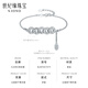 Century Yuan Platinum Bracelet Women's Crushed Ice Five Emperors Coin PT950 Coin Bracelet as a Birthday Gift for Girlfriend and Wife 8.11g Chain Length 16+3cm 8.35g 8.35g