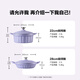 Buydeem Roland purple pot set non-stick pot set household flat-bottomed frying pan wok kitchen utensils open flame induction cooker gift 28cm gilt enamel pot