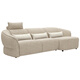 
Lezhibao LAZBOY fabric zero wall function sofa living room multi-person imperial concubine position Chenille sofa blue star 673 moonlight white-3.07m small threesome right electric left special shape