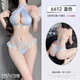 Feimu sexy Pyjamas Uniform Ice Seide Hos Hip Rock Strümpfe Sexy Versuchung Leidenschaft sexy Frau 6624 Grau gleich Größe