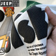 
JEEP SPIRIT large size men's short-sleeved T-shirt Hong Kong style printed cotton t-shirt 200Jin [Jin equals 0.5 kg] plus weight White 12 JSW9901 M Recommended 90-108 Jin[Jin equals 0.5 kg]