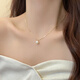 Fat Donglai's same style pearl necklace pendant style light luxury French pearl necklace women's niche accessories necklace 20 pearl necklace