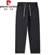 Pantalon de Pierre Cardin pantalon décontracté pour hommes pantalon de sport de coton masculin pantalon masculin pantalon raide d'été mince pantalon hommes 9904 kaki gris m [95-110jin [Jin est égal à 0,5 kg]]]