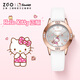 Zhenggang Zhenggang Zgox Sanrio Hellokitty Children's Watch Girls und Studenten Elektronisch wasserdicht nur Blick auf die Zeit 3271 Katie Cat-Rose Gold Shell Pink Belt