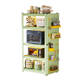 
Yonghuan kitchen storage rack floor-mounted multi-layer microwave storage rack oven pot rack storage rack shelf fruit green-five-layer 183cm high 12035cm