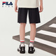 
FILA [Set] Fila Children's Short Sleeve T-Shirt Shorts 2025 Autumn New Casual Two-Piece Set Yunmu White-WT 150