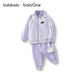 Balabala balaone children's suit boys and girls long sleeves 2025 new autumn college style comfortable purple tone 00377 100