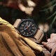 
Dickies Student Watch Junior High School Exam Table Outdoor Sports Calendar Luminous Waterproof Quartz Watch Gift CL-684 Brown