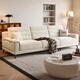 
DDC Italian detachable and washable cotton and linen fabric sofa living room simple small apartment straight-row four-person chenille sofa double handrail single seat flagship version - pine frame + cat fleece cloth