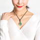 Pangdonglai Quality Green Ghost Pendant Tianlan Green Ghost Pendant Brésilien Old Mineral 13794 Finance and Economics