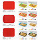 Fidis ABS plastic tray fast food tray rectangular flat plate non-slip tea tray commercial tableware thickened hamburger tray