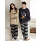 Benny Bear Beiyan Autumn and Winter Coral Velvet Couple Pajamas Women's Snoopy Warm Home Clothes Loose Men's Half Velvet Suit F60435 Women's L Size