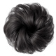 Jiao Xuefei ball head wig, real hair hair band, natural black, updo hair package artifact to increase hair, high skull hair package, ancient style flower bud head