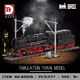 Deke 80014 ornements de voie ferrée à vapeur pour les blocs de construction de l'assemblage pour enfants Toys compatibles avec Lego Kaizhi 98228 Fuxing Golden Phoenix Train 647