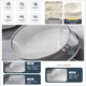 Enshousu stainless steel sieve pepper flour cornmeal rice sieve flour sieve bug household cake baking filter sieve ultra-fine 14 mesh sieve black rice brown rice rice worm/oat diameter 17.5cm height 6cm no mesh on one side