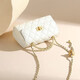 Anysmic international first-line brand 2025 new spring and summer small fragrance chain one-shoulder crossbody bag metal hand-held bag for girlfriend beige