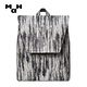MAH Sheep House Co-branded Niche Design Schoolbag Women's Sensor Commuter Simple Large Capacity Backpack Men Jazz Black and White Pattern