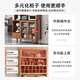 Sizhuge Kitchen Shelves Nordic Sideboard Microwave Oven Home Living Room Cabinet Home Solid Wood Multi-Function Storage Cabinet Wine Cabinet Brown 50 Basic Cabinets (Off the Shelves Once Available)