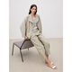 Marius 'trockene Seidenjacke' Mulberry Silk Low-Key Luxury Old Money Textur Falten Jacke Oma Hosen Khaki [Oma Hosen] M.