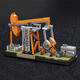 TKHE EXPLOITATION DE L'huile de puits d'huile Pompe d'huile Blocons de construction 17087 Boy Power Group Creative Linkage Ornements de bureau