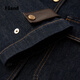 Eland Kleidung Kurzjacke Langarm Putler Denim Damen -Kleidung 2025 Winter neuer Stil Dark Denim (57) D/Indigo S/160