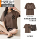 Pijama modal para mujeres en verano brillante y suelto transpirable con almohadilla para el pecho para mujeres ropa casual de casas de algodón puro z1349 m