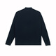 HAZZYS Men's Autumn and Winter Knitted Cardigan Men's Half-Open Zipper Pullover Men's Sweater ABYZD0BDDF1 Navy Blue NV L (175/96A 48)