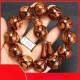 Pangdonglai Calidad Hainan Huanghuali Pulsera 20 mm Material amarillo de mar Material viejo Budista Beads Purple Oil Pear Madera Ojo de ojo de tigre Tigre Pavo Peacúco Azul 20 mm (6198) Precio 988 Yuan en segundos