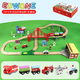 Edwone70p Beech Train Train Car Toys's Toys Small Train Train Train Toys Wooden Toys 80p Mining Adventure + Rangement Bucket