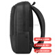 新秀丽（Samsonite）品牌标识多功能舒拉链开合 织物 双肩包 男款 黑色时尚轻奢 基础装(包)