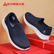 Zulijian elderly shoes breathable cover foot dad shoes middle-aged and elderly sports walking shoes soft and elastic men's shoes 8653K casual blue 42