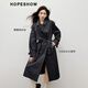 Red-sleeved high-end atmospheric upper-grade windbreaker 2025 autumn new women's lace-up lapel collar versatile mid-length coat Gray 060 M