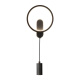 Huayi Luz de pared Fondo Corredor de la pared Sala de estar Bedside Bunds Bedside Light Control de voz LED Nordic Luz inteligente YS854 Negro 20 cm Luz de tres colores