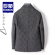 罗蒙（ROMON）阿尔巴卡羊驼绒双面呢西服男士秋冬商务羊毛小西装男休闲毛呢外套 短款西装领 L /50码