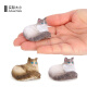 Shantoulin Village Children's Toy's Simulation Modèle Animal MinI Cat Ragdoll Cat Trois chat Cat sans cheveux Éducation précoce