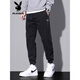 Playboy (PLAYBOY) 2025 Spring and Autumn New Men's Body Sleeps Teen All-Match Leisure Pants Fashion Daily Student Leisure Pants Gray 9859 M