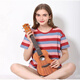 
He Jiagong Ukulele Beginner Beginners and Beginners for Girls' Introductory Veneer 23-inch Small Guitar Children's Trademark Edge + Accessories + Tuner + Cotton Bag 23-inch