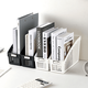 Changbaosen Office Book Stand Reading Shelf Storage Box Plastic White Dividing Board Book A4 Paper Document Document Bookshelf 4876_4877_4878_One_PET High Transparency