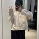阿迪达斯 （adidas）三叶草外套女装春季运动服健身训练透气舒适防风时尚休闲服连帽 HC6605白色/内里毛圈 S