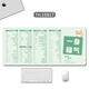Three-color cat super large mouse pad working people's text shortcut keys for men and women's computer e-sports pad game keyboard pad desk pad learning game anti-slip customization larger thickened high appearance 16813 Finance 80 cm x 30 cm x 5 mm