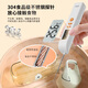 Deli Food Thermometer Thermometer Thermometer Gun Stainless Steel High-Precision Probe Contact Foldable Kitchen Baking