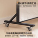 Haojunbo dance mirror dance home yoga dance dance studio gym big mirror full body floor movable dressing mirror [Ultra-clear explosion-proof] 178*60 Obsidian black-recommended (with wheels + delivery upstairs)