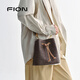 Fion (Fion) 2025 Neue Bag Damenbeutel Bucket-Tasche Mode vielseitige einsschuldige Crossbody-Tasche Frauenbeutel Kaffee/Kamel