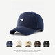 
2025 large-headed baseball cap men and women spring and autumn big face showing face small wide hat brim baseball cap men and women sun hat navy blue