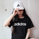 
Adidas women's short-sleeved top summer sportswear running half-sleeved breathable cotton round neck T-shirt G FM6174/white/fashion print XS