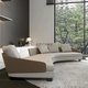 
Yonghuan Italian minimalist home user type genuine leather fabric Lawson curved sofa combination designer color special angle combination 1283x154cm