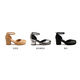 Feizhi one-length belt fairy style Mary Zhen shoes for women 2025 new thick heel silver single shoes light mouth niche toe pig trotter shoes 9856 silver 34