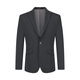 Seven Brand [Retro Stripe Three-Piece Set] Suit Set with Vest Men's 2025 Autumn New Style Glass Neck Suit [Retro Stripe Three-Piece Set] Charcoal Gray 44 (B44)