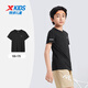 XTEP (XTEP) children's clothing boys' summer fast drying short-sleeved T-shirt in summer new mid-large children's short T-sport top genuine black [9005] 100 cm